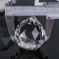Boule de cristal pour lustre en gros d'usine, 30 mm 40 mm, boule de cristal facettée pour pièces de lustre