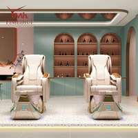 Fauteuil de massage tout-en-un haut de gamme pour salon de SPA moderne, avec fonction de massage par pétrissage et soin des pieds