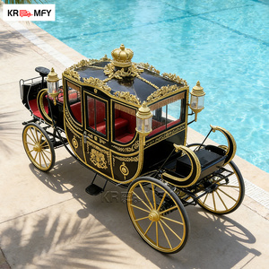 Calèche de mariage électrique de luxe royale avec lumières LED et pneus en caoutchouc massif pour 4 à 6 personnes - Product Image 4