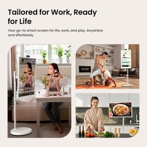21.5'' LED <b>Portable</b> Smart <b>TV</b> With Camera Floor Standing Stand Vertical Display Touch Screen Mobile Follows Me Full HD 27 Inch Fl - Product Image 6