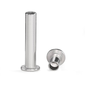 Prix d'usine Rivets semi-tubulaires à tête plate en acier inoxydable SUS 304 316 316L DIN7338 de 3 mm, 4 mm, 5 mm, 6 mm - Product Image 1