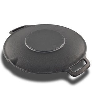 Korean BBQ Cast Iron <strong>Pan</strong> <strong>Grill</strong> Wok Double Eco-Friendly Roasting <strong>Pans</strong> Accessory for Induction Cooker Conducive for Induction - Product Image 2