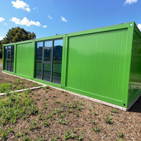 Maison conteneur préfabriquée durable et démontable avec panneaux sandwich, design ferme, livraison rapide