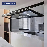 Fenêtre pliante en aluminium insonorisée RICHOCEAN pour appartement, cadre fin, verre trempé, grande ouverture, fenêtres pliantes