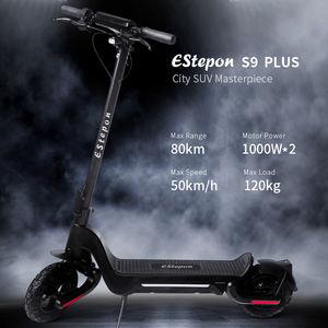 Scooter électrique pliable S9Plus EU Warehouse à double moteur 2000W 48V 18Ah 10 pouces, étanche, tout-terrain, 45 km/h, autonomie de 50 à 70 km - Product Image 5
