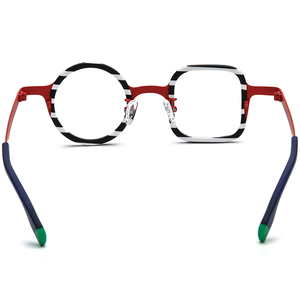 Montatura per <span class=keywords><strong>Occhiali</strong></span> Borregls in Acetato e Titanio, Stile <span class=keywords><strong>Vintage</strong></span> Irregolare per Donna, <span class=keywords><strong>Occhiali</strong></span> Quadrati e Rotondi per Uomo, <span class=keywords><strong>Occhiali</strong></span> <span class=keywords><strong>da</strong></span> <span class=keywords><strong>Vista</strong></span> 185886 - Product Image 6