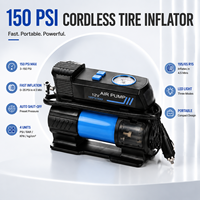 12V Analog Tire Inflator 150 PSI High Flow Air Compressor 40L/min for Car SUV OEM Manufacturer