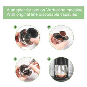 Adaptateur Vertuo facile à utiliser, adaptateur de capsule en acier inoxydable 304 de qualité alimentaire pour machine à café Vertuo - Product Image 3