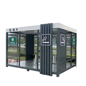Abri pour fumeurs en alliage d'aluminium, imperméable, pour extérieur, pour supermarché - Product Image 4