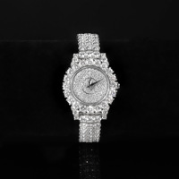 Montre-bracelet de luxe romantique pour femme, entièrement pavée de diamants, effet ciel étoilé, en argent S925, classique, étanche, mouvement à quartz