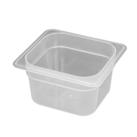 Haute qualité PP 1/6 approbation restauration Restaurant ustensiles de cuisine en plastique transparent Gastronorm conteneur alimentaire Pan Gn Pan pour la maison hôtel