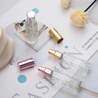 Botella de Perfume Portátil de Alta Gama, Cuerpo de Vidrio Cuadrado Cilíndrico, Tapa de Madera de Nogal/Haya, Impresión Serigráfica, Color Personalizado, Logotipo Personalizado, Regalo