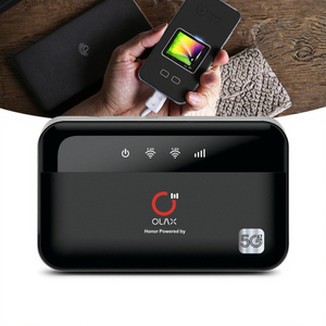 เราเตอร์ไวไฟ OLAX M100 แบบสองย่านความถี่ 4G พร้อมพาวเวอร์แบงค์ 10000mAh รองรับ 4 ย่านความถี่ 2.4G และ 5.8G พกพาสะดวก ใช้งานกลางแจ้ง ชาร์จอุปกรณ์ได้ - Product Image 6