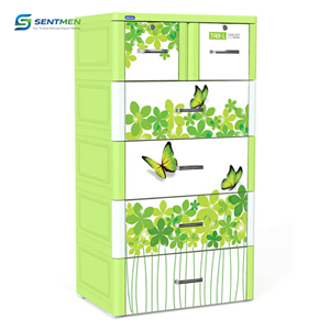 Duy Tan Tabi L Premium Plastic Bedroom Wardrobe 5 Drawers <b>Storage</b> Cabinet Durable <b>Clothes</b> Organizer Unit for Kid - Product Image 6