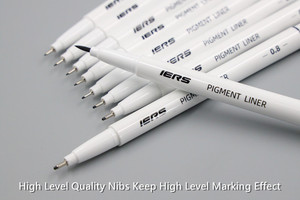 ปากกามาร์คเกอร์หัวแปรงนุ่ม 9 สี สำหรับวาดภาพ ระบายสี สเก็ตช์ ปากกาไมครอน หัวเข็ม 6 มม. สำหรับเขียนบนกระดาษ ติดทนนาน อุปกรณ์ศิลปะ - Product Image 4