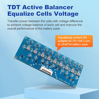 Equilibrador activo de batería de iones de litio TDT 2A BMS Lifepo4 2, 8S, 16S, 20S, 24S, 32s con ecualizador, equilibrador activo inteligente BMS