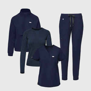 Conjunto de Tres Piezas de Uniformes de Alta Calidad para SPA, <span class=keywords><strong>Centro</strong></span> de Baños, Hospital, Clínica, Recepción Dental, Uniformes para Médicos y Enfermeras, Ropa de Trabajo - Product Image 1