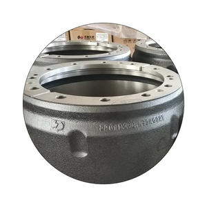 Tambor de freno trasero para SHACMAN Delong LGMG MT95 MT86H Hande 35T, 4110001187111 DZ90149346027, precio de fábrica - Product Image 2