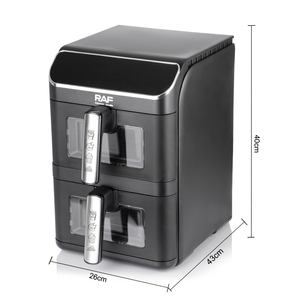 <span class=keywords><strong>Friggitrice</strong></span> <span class=keywords><strong>ad</strong></span> <span class=keywords><strong>Aria</strong></span> RAF R.5284 Nuovo Design Smart Digitale 6L+6L Doppia Capacità Elettrodomestico da Cucina Salutare - Product Image 4