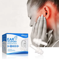 South Moon 1 paire Silicone Oreille Acupoint Massage Pulse Device Soulagement des acouphènes Éliminant le bruit Oreilles Bouchons d'oreilles apaisants pour le sommeil