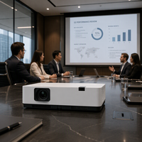 Projecteur CAAVITS CA-SP400U 4000 Lumens 3LCD WUXGA 4K Haute luminosité pour salles de réunion et salles de conférence