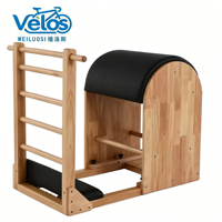 Baril d'escalade Pilates en bois au design moderne, machine de fitness professionnelle pour studio, personnalisable, durable, qualité commerciale, pour le yoga