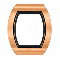 Dernière montre 6701 ultra-fine de 7,7 mm en alliage de titane, montre sport mécanique à cadran squelette, boîtier en or rose
