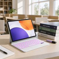 Clavier intelligent Magic Keyboard avec rétroéclairage RVB, pavé tactile multipoint pour Xiaomi Pad 7s Pro Magic Keyboard