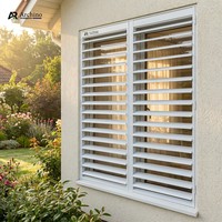Volet vertical moderne de luxe en aluminium avec un design élégant à lamelles blanches pour les salles à manger et les espaces de vie des hôtels