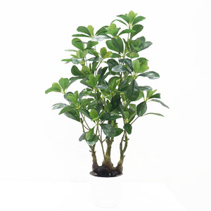 Table Décorative 50cm Vert Soie Artificielle Bonsaï Arbres Plante D'intérieur avec <span class=keywords><strong>Pot</strong></span> De 12cm pour La Décoration Intérieure - Product Image 4