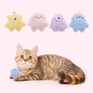 Wholesale Multicolor Big-eyed Monster Animal Shape Soft <b>Plush</b> Interactive Cat Catnip Chew Toy Pet Bite Resistant Wear <b>Plush</b> Toys - Product Image 1