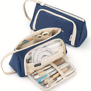 Astuccio Multifunzionale con Finestra Aperta per Viaggi e Spiaggia, Borsa Cosmetica Casual in Poliestere per Ragazze - Product Image 1