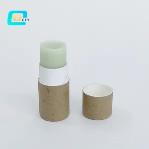 Envase Ecológico Biodegradable Personalizado para Desodorante en Barra, Tubo de Papel Retráctil de 0.2 oz para Bálsamo Labial, Perfume o Polvo Suelto - Product Image 2
