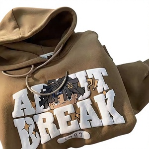 Sweat-shirts en coton unisexes de luxe avec impression en relief personnalisée, fabricant de sweats-shirts à impression en relief 3D personnalisée, sweats-shirts à impression en relief de haute qualité personnalisés - Product Image 1