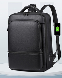<span class=keywords><strong>Mochila</strong></span> Personalizada <span class=keywords><strong>para</strong></span> Portátil de PU <span class=keywords><strong>Pequeña</strong></span> con USB y Protección Antirrobo, Impermeable, de 15.6 Pulgadas, <span class=keywords><strong>para</strong></span> Trabajo, Oficina, Universidad y Viajes, <span class=keywords><strong>para</strong></span> Hombre - Product Image 1