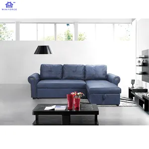 Nouveau design de canapé-lit en tissu de luxe Winforce Meubles de salon Canapé-lit inclinable double trois places Canapé-lit