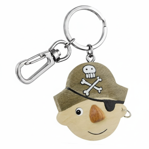Portachiavi Pirata in Legno Senza Scatola Design Nautico Unico per Stile e Funzionalità - Product Image 2