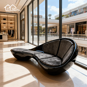 Sillón <span class=keywords><strong>de</strong></span> <span class=keywords><strong>Espera</strong></span> Curvo Moderno <span class=keywords><strong>para</strong></span> 4 Personas - Sofá <span class=keywords><strong>de</strong></span> Lujo <span class=keywords><strong>para</strong></span> Recepción <span class=keywords><strong>de</strong></span> Hotel, Sala <span class=keywords><strong>de</strong></span> <span class=keywords><strong>Espera</strong></span>, Área Pública y Asientos VIP - Product Image 2