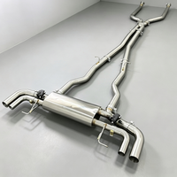 Edelstahl Quad-Tip Catback Auspuffanlage für 750i G12 4.4T Professionell Spiegelpoliert Leistungsupgrade