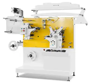 JR-1221 Großhandel kostengünstige 2+1 Farbe vollautomatische 10-140 mm Breite Ci Flexo-Etiketten-Druckmaschine für Bekleidungsstück Wasch- und Pflegeetiketten