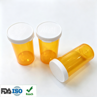 Frascos de Plástico Cilíndricos Personalizados con Tapa a Presión para Medicamentos, con Impresión de Logotipo, Material PP, Botellas para Almacenamiento de Pastillas