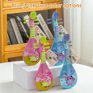 Instrument de musique de simulation en plastique pour <span class=keywords><strong>enfants</strong></span>, mini jouet à quatre cordes pour les <span class=keywords><strong>enfants</strong></span> de 3 à 7 ans, guitare musicale pouvant contenir des bonbons - Product Image 2