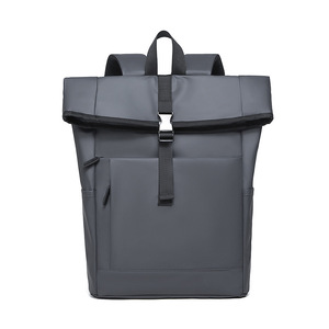 Cross-border Custom European casual roll-top <b>backpack</b>, <b>large</b>-capacity travel <b>backpack</b> with a roll-top lid for short trips. - Product Image 6