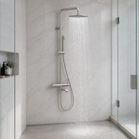 Mitigeur de douche thermostatique OEM du fabricant, système de pluie sans plomb 316 avec cartouche céramique pour villas et appartements