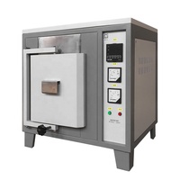 Four à moufle de laboratoire Changrui CR-MJ13 à grande chambre pour traitement thermique, 1300°C, 64L, avec creuset en acier et élément chauffant SiC 51