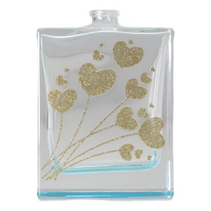 Parfum cosmétique en forme de coeur de conception professionnelle d'usine bouteille en verre de parfum vide de 45 ml pour l'emballage élégant de parfum - Product Image 1