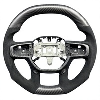 Volant sport en fibre de carbone forgée avec LED, forme D, pour Dodge RAM 1500 TRX 2021-2025, amélioration des performances intérieures