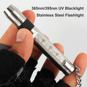 Ultraviolet Keychain Flashlight UV Black Light 365nm 395nm LED <strong>Torch</strong> Pet Stain Cat Ringworm Jade <strong>ID</strong> Card Money Detect Blacklight - Product Image 4