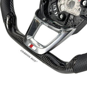 Volant en fibre de carbone Alcantara directement de l'usine pour <span class=keywords><strong>Audi</strong></span> <span class=keywords><strong>RS4</strong></span> A4 B8.5 TT 8J A4 B6 4F S8 D4 S4 B8.5 RS3 8V A6 C6 4F TT <span class=keywords><strong>MK1</strong></span> - Product Image 3