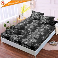 Nouveaux ensembles de housses de couette imprimées en microfibre à motifs floraux, ensembles de couettes imprimées, ensembles de draps-housses avec taies d'oreiller